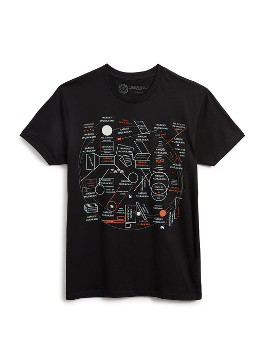 Murakami Novels Map unisex t-shirt
