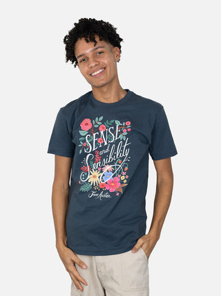 Sense and Sensibility (Puffin in Bloom) unisex t-shirt