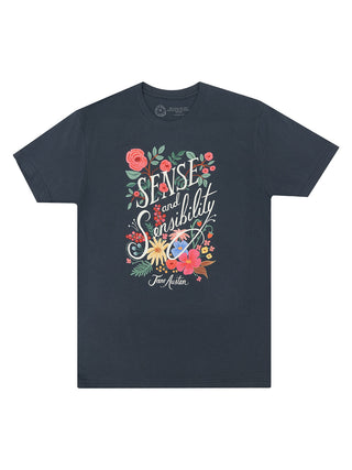 Sense and Sensibility (Puffin in Bloom) unisex t-shirt