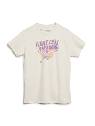 Fight Evil, Read Books unisex t-shirt (2025)