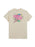 Beige t-shirt with 'Charlie and the Chocolate Factory' graphic design on a white background