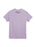 Purple t-shirt with 'Powerless' logo on the back against a white background