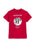 Red t-shirt with 'Murakami Norwegian Wood' design on a white background