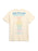 The back of a cream-colored t-shirt featuring a large blue 'Jodi Picoult The Chapters Tour 2026' and a multi-colored list of her books printed in the center, set against a plain white background.