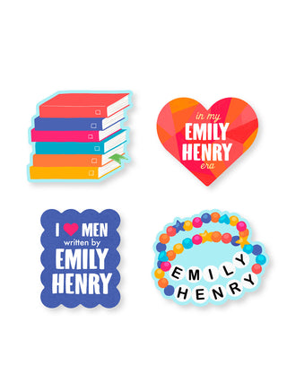 Emily Henry Stickers - Set of 4