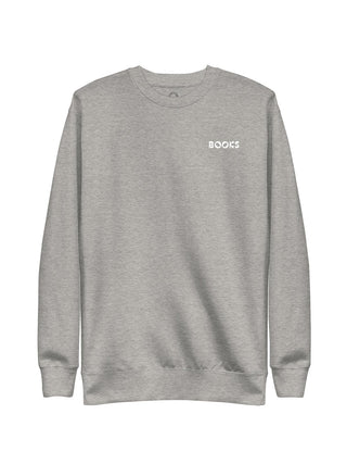 Books embroidered unisex sweatshirt