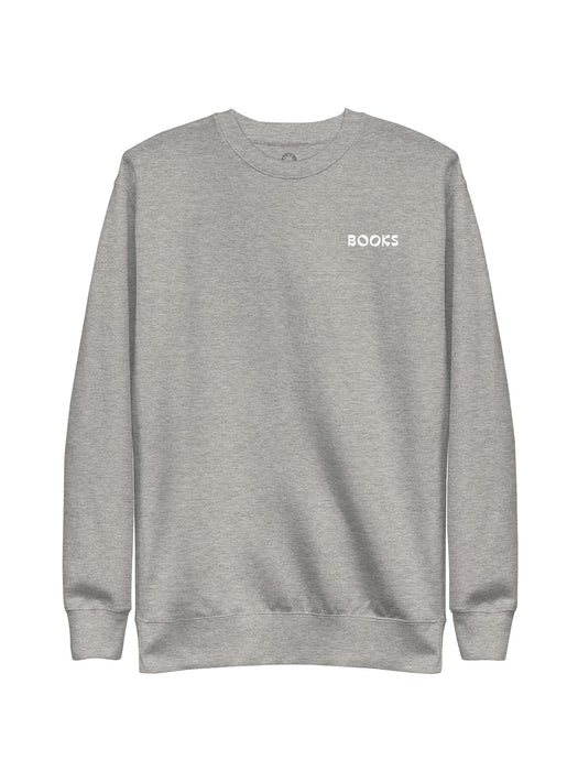 Books embroidered unisex sweatshirt