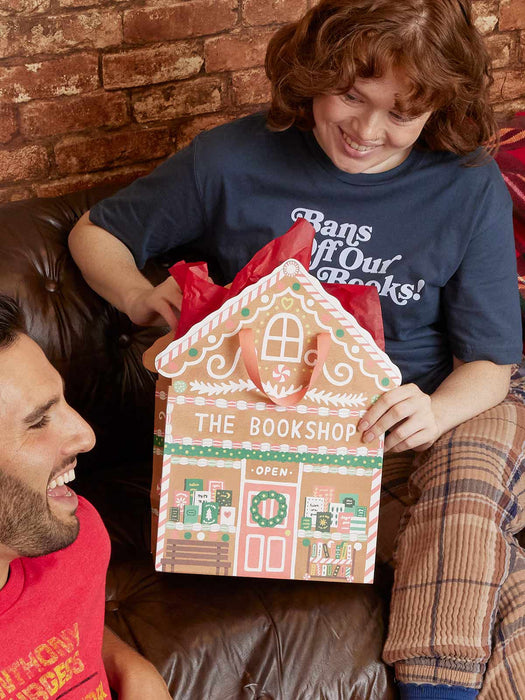 Gingerbread Bookshop large gift bag