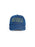 Blue cap with yellow text on a white background