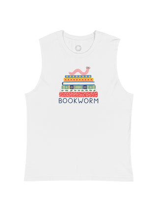 Bookworm unisex tank top