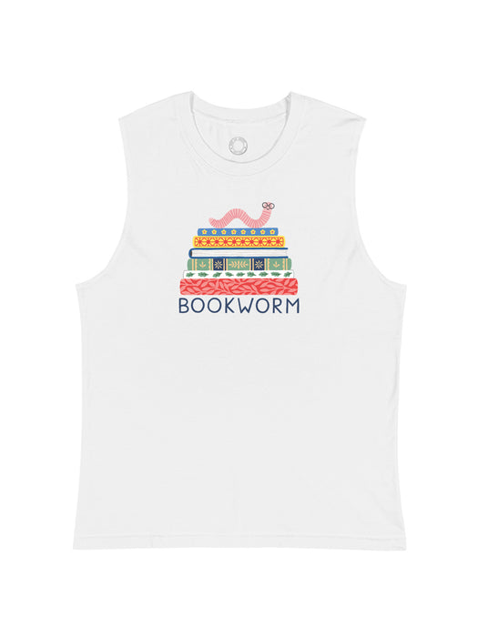 Bookworm unisex tank top