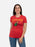Corduroy women's crew t-shirt