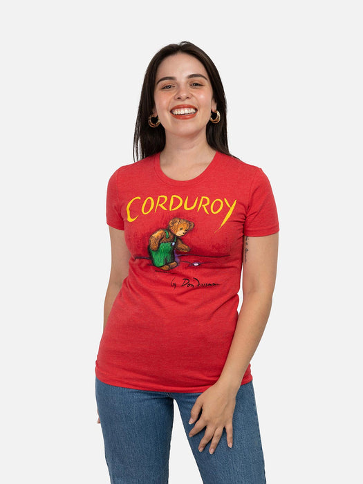 Corduroy women's crew t-shirt