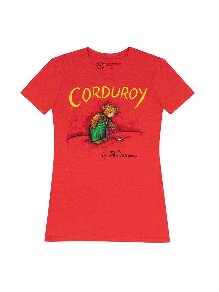 Corduroy women's crew t-shirt