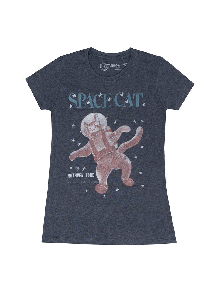 Space Cat women's crew t-shirt