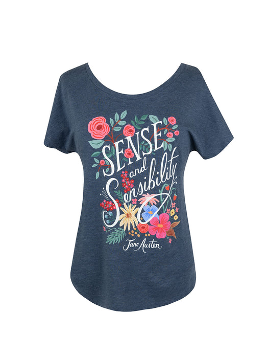 Sense and Sensibility (Puffin in Bloom) women's relaxed fit t-shirt