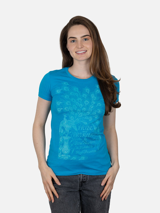 Pride and Prejudice women's crew t-shirt (Teal)