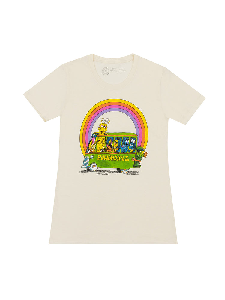 Sesame Street Bookmobile women's crew t-shirt