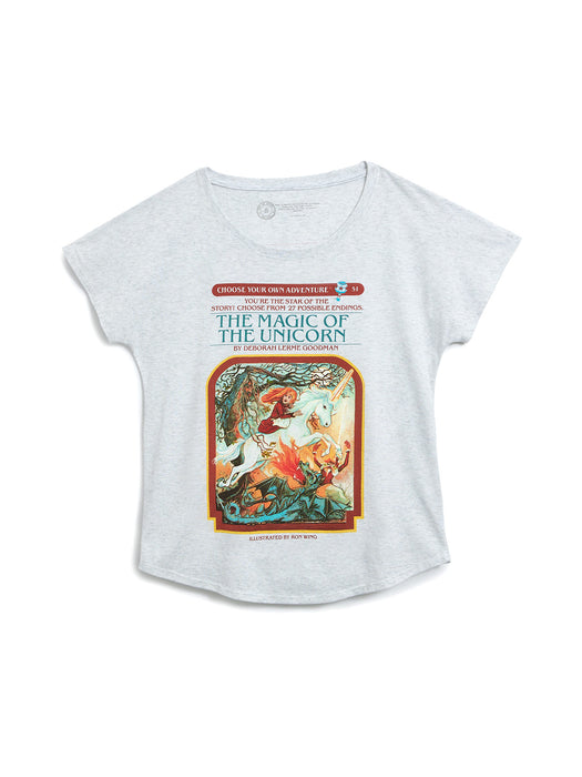 Choose Your Own Adventure: The Magic of the Unicorn women's relaxed fit t-shirt