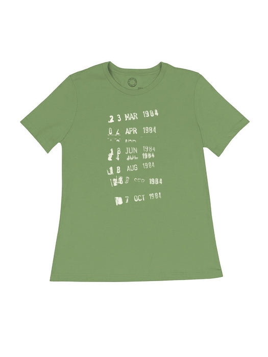 Library Stamp women's crew t-shirt