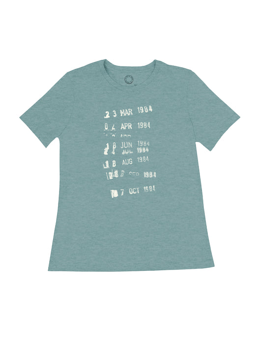 Library Stamp women's crew t-shirt