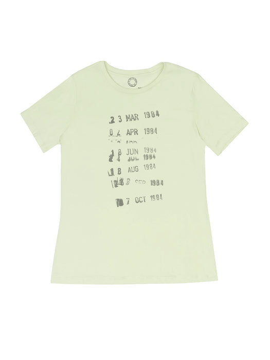 Library Stamp women's crew t-shirt