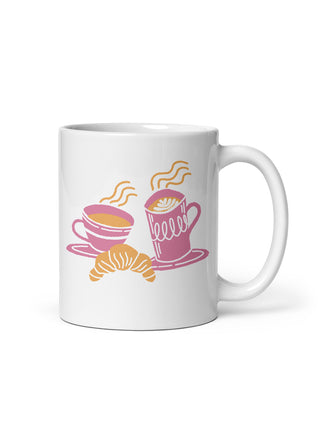 Emily Henry: Little Croissant Coffee Bar mug