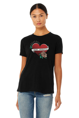 Pride and Prejudice - Most Ardently women's crew t-shirt