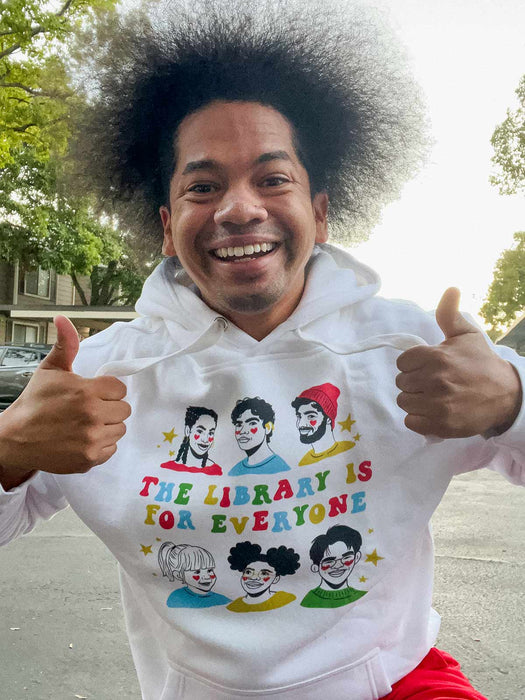 Mychal Threets: The Library is for Everyone unisex hoodie