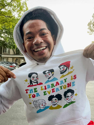 Mychal Threets: The Library is for Everyone unisex hoodie