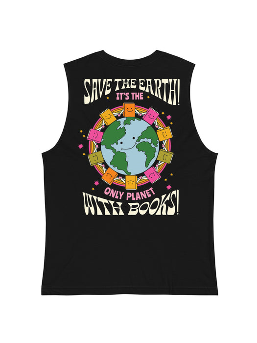 Only Planet with Books unisex tank top