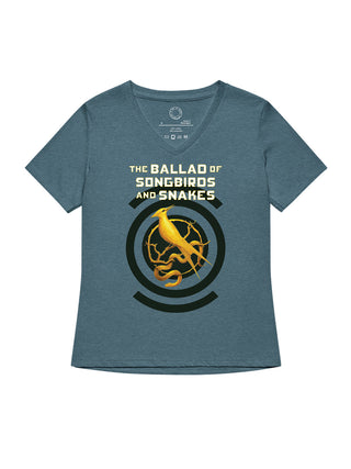 Hunger Games: The Ballad of Songbirds and Snakes women's v-neck t-shirt