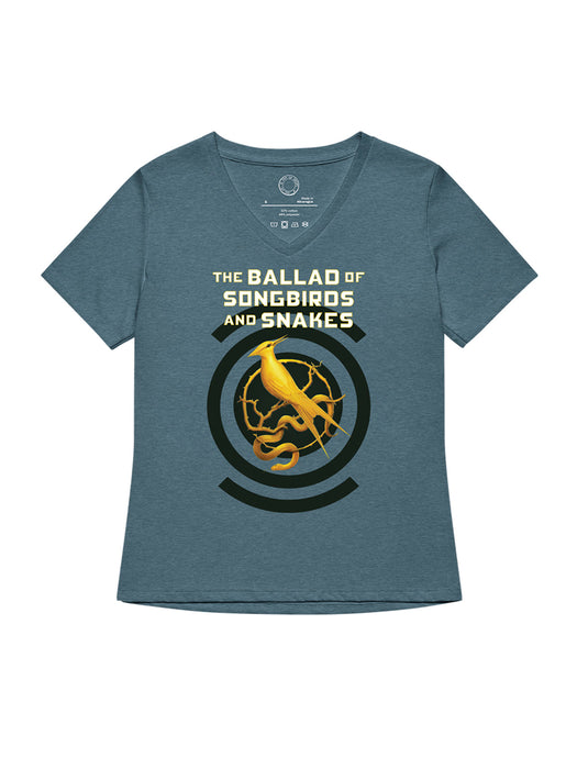 Hunger Games: The Ballad of Songbirds and Snakes women's v-neck t-shirt