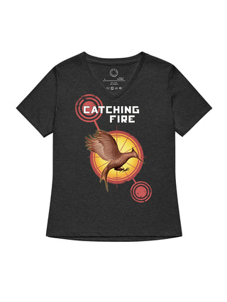 Hunger Games: Catching Fire women's v-neck t-shirt