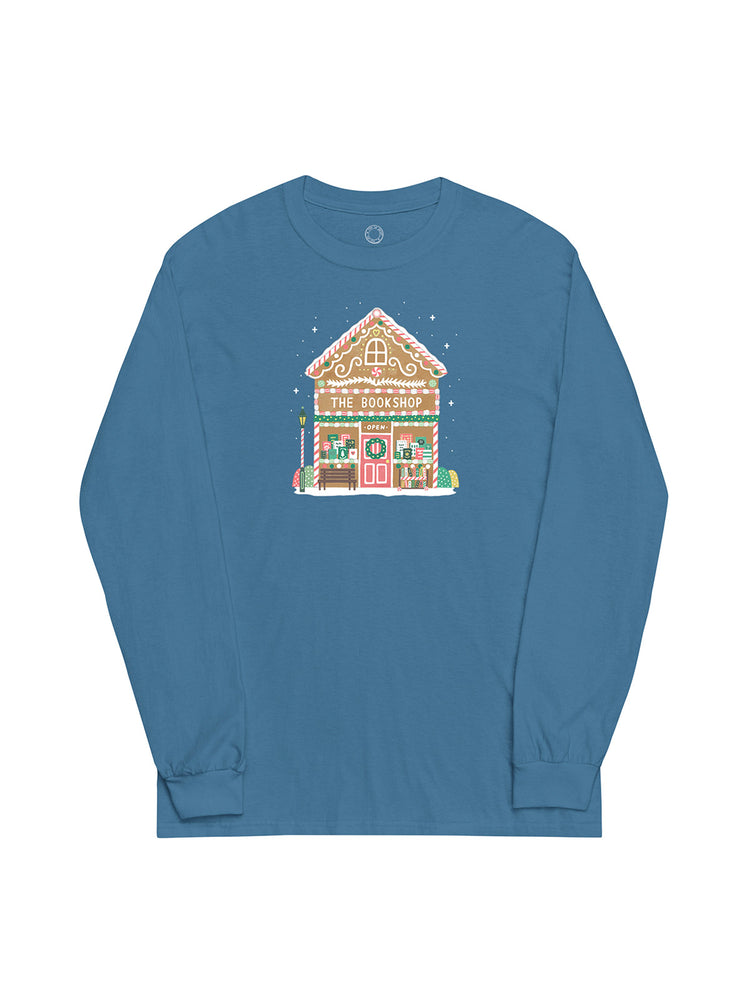 Gingerbread Bookshop unisex long sleeve