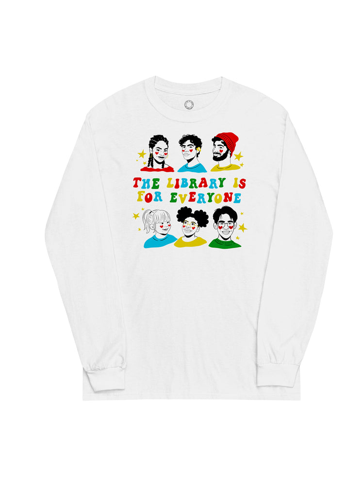 Mychal Threets: The Library is for Everyone unisex long sleeve