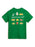 Green t-shirt with characters and 'BusyTown 500' text on a white background