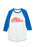Reading Rainbow unisex blue raglan
