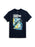 Blue t-shirt with 'Isaac Asimov Foundation and Empire' graphic design on a white background
