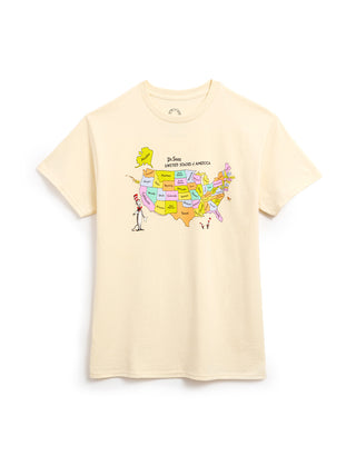 Dr. Seuss: United States of America Map unisex t-shirt