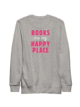 Emily Henry: Books Are My Happy Place embroidered unisex sweatshirt