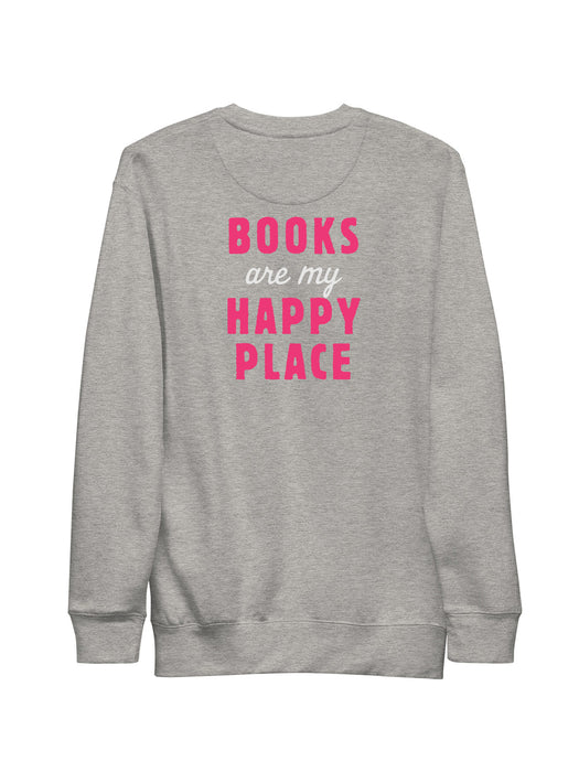 Emily Henry: Books Are My Happy Place embroidered unisex sweatshirt