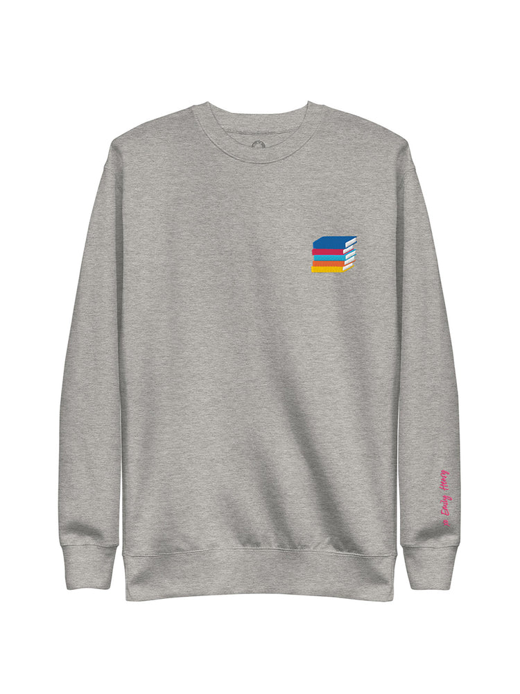 Emily Henry: Books Are My Happy Place embroidered unisex sweatshirt