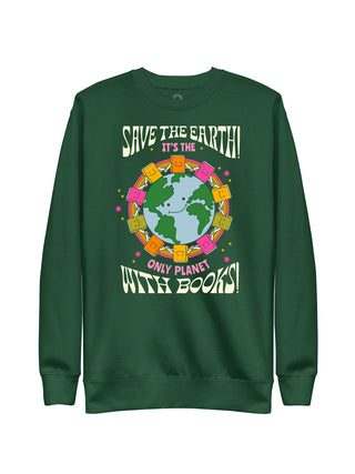 Only Planet with Books unisex sweatshirt
