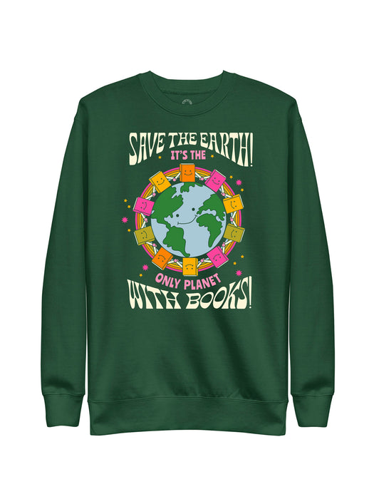 Only Planet with Books unisex sweatshirt