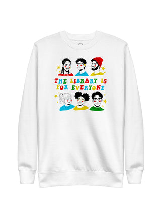 Mychal Threets: The Library is for Everyone unisex sweatshirt