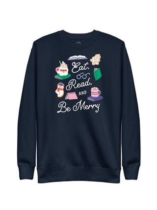 Eat, Read, & Be Merry unisex sweatshirt