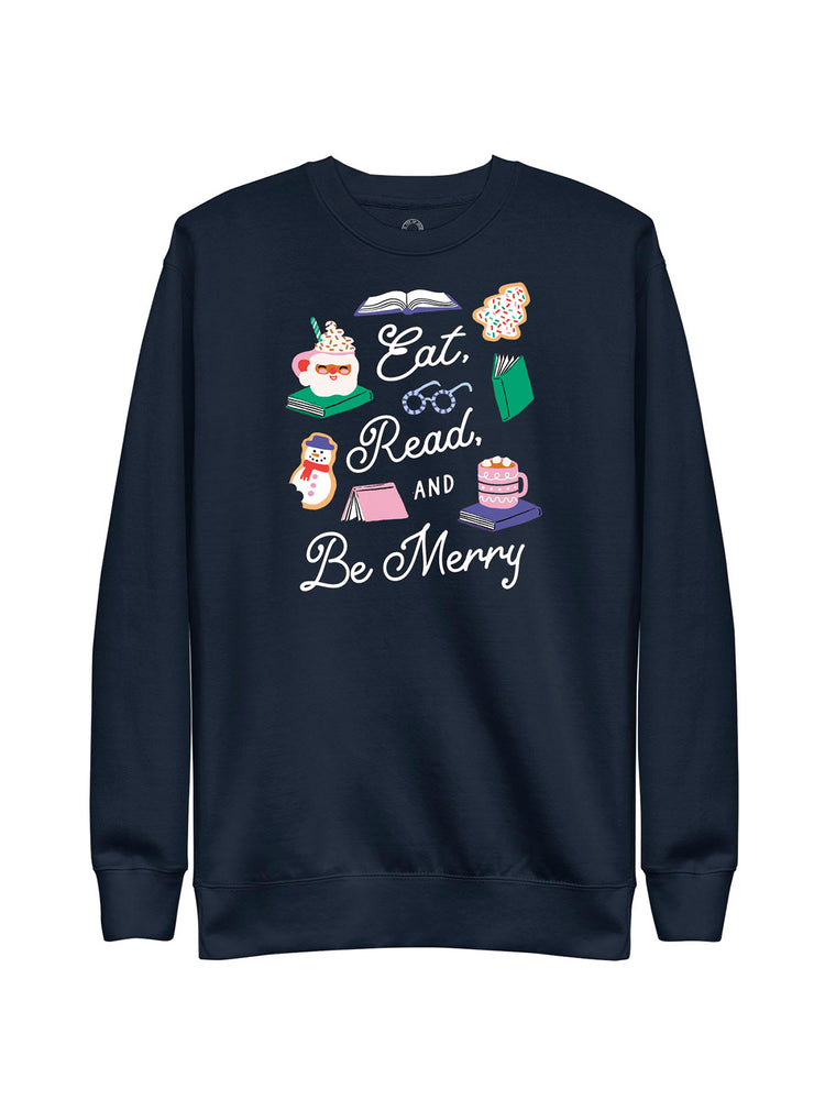 Eat, Read, & Be Merry unisex sweatshirt