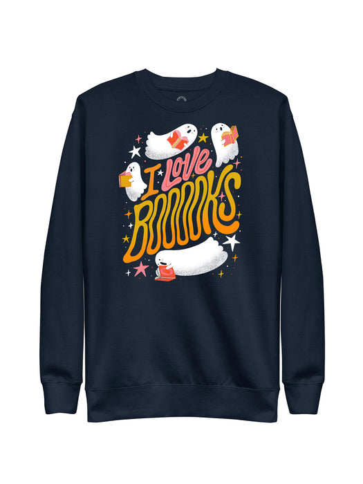 I Love Booooks unisex sweatshirt