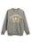 A heather gray crewneck sweatshirt featuring a graphic on the front that reads 'GINGERBREAD BOOK CLUB' in white arched text above three gingerbread characters holding books, shown against a plain white background.